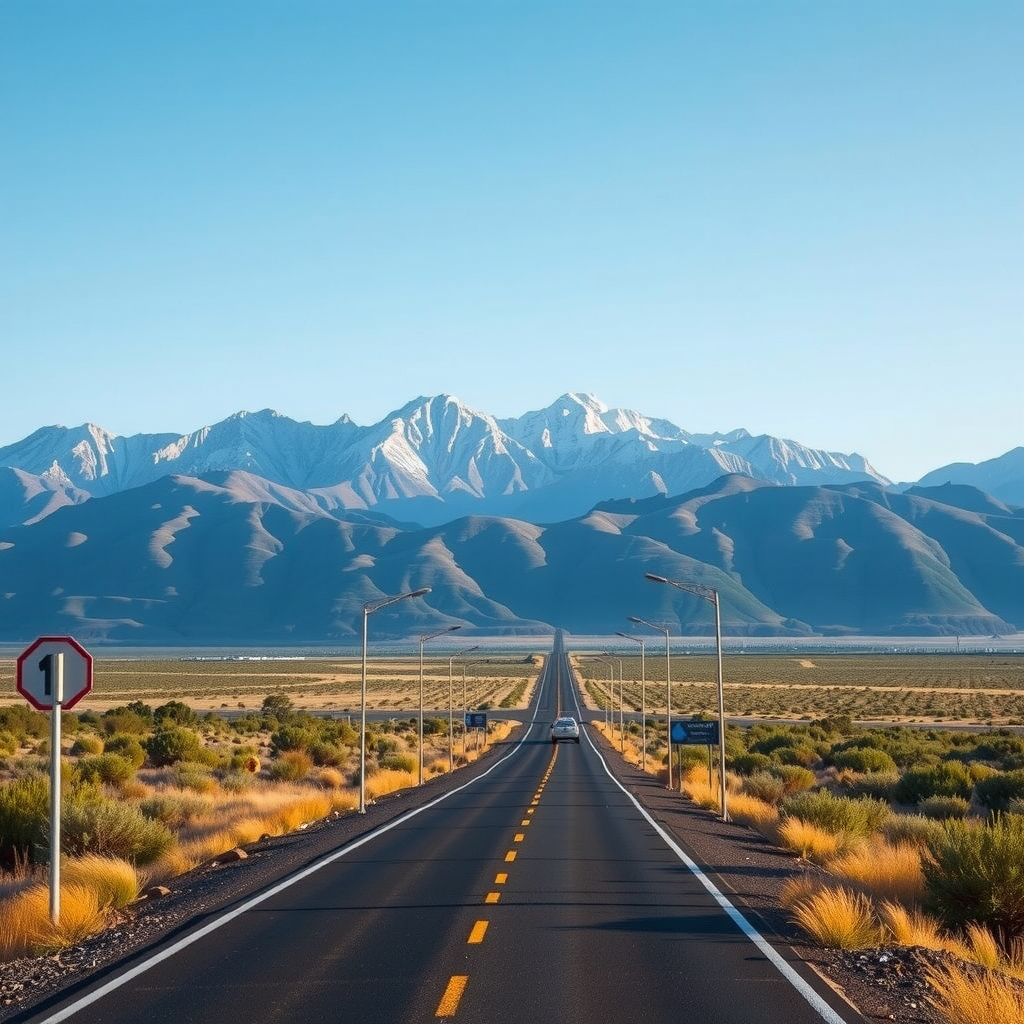 Paisaje del norte argentino con montañas y vegetación característica de la región, mostrando la infraestructura vial de la Ruta 9