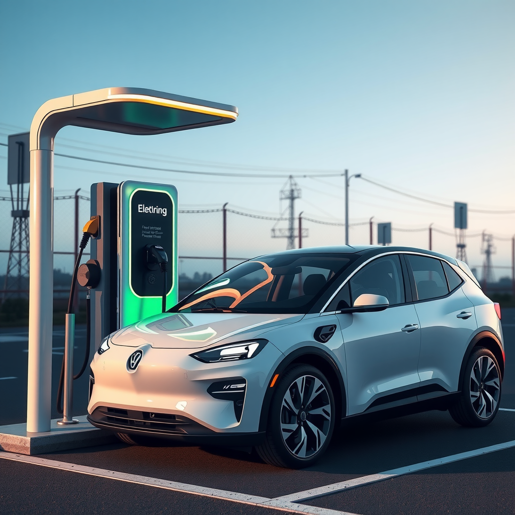 Estación de carga para vehículos eléctricos en Argentina, mostrando la infraestructura moderna de electromovilidad disponible en el país